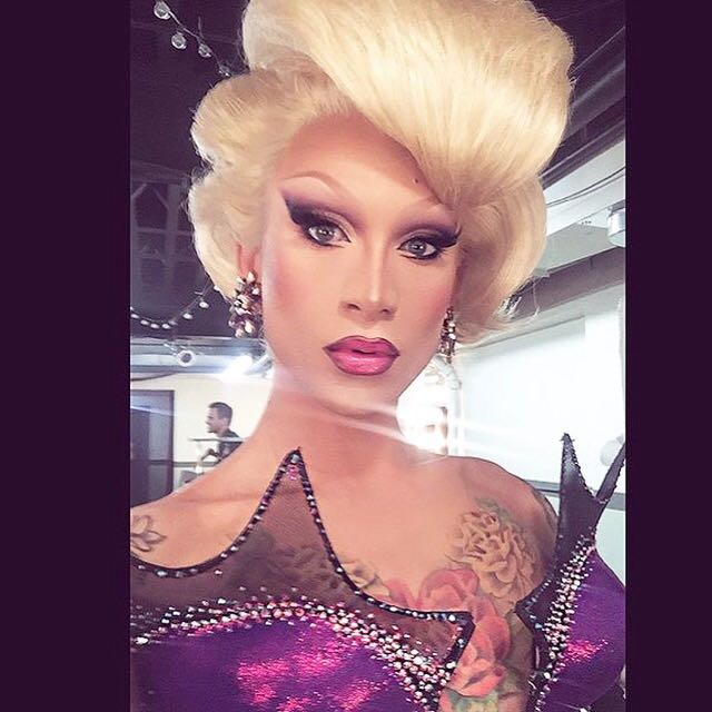  Famous Drag Queen Miss Fame in her custom lace front wig made to look like the hair of Linda Evangelista in the George Michael video ''too funky''